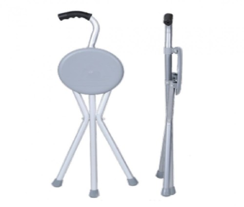 عصا المشي من الألمنيوم مع المقعد