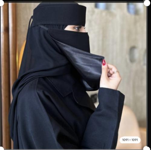 عرض 3 نقاب مبطن حرير ربط