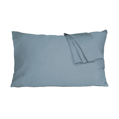 طقم بيت مخدة قطن - 2 قطع - أزرق بحيرة