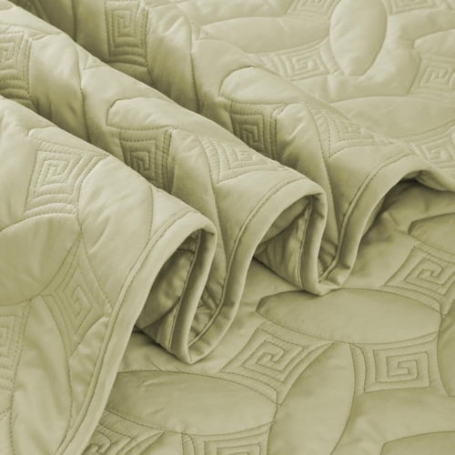 مفرش مضغوط قطن مزدوج - 4 قطع - سلسلة ألبيانا - أخض...