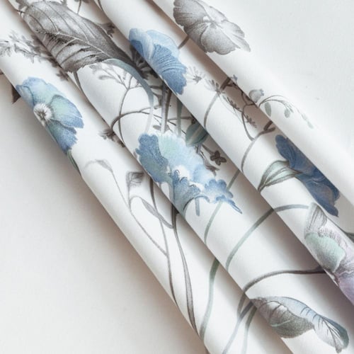 مفرش صيفي مفرد - 4 قطع - سلسلة سيلين - أزرق