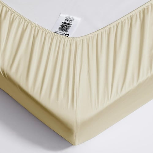 طقم شراشف بارد بامبو مفرد ونص - 3 قطع - بيج