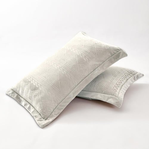 مفرش مفرد مخمل - 5 قطع - سلسلة لامورا - رمادي متوس...