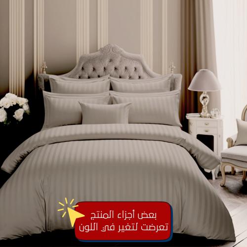 مفارش فندقي قطن مزدوج مع الحشوة القابلة للنزع - 9...