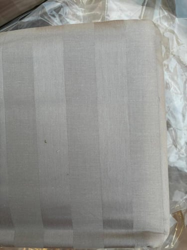 تلبيسة لحاف قطن مفرد - 240 غرزة - 4 قطع - رمادي جد...