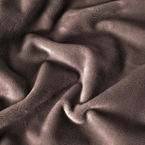 طقم بيت مخدة مخملي - 2 قطع - بني جديد