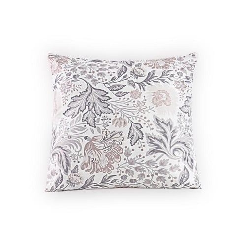 مفرش صيفي مزدوج - 8 قطع - سلسلة سيلين - رمادي