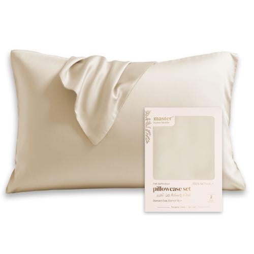 طقم بيت مخدة ستان - 2 قطع - الجمل الخفيف