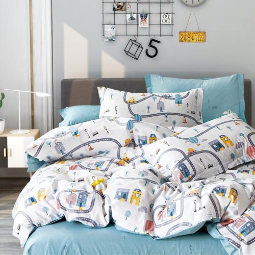 مفارش صيفية قطن مفرد - 5 قطع - سلسلة فيرونيكا - أب...