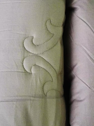 مفرش مزدوج مطرز - 8 قطع - سلسلة لومينا - بنفسجي جم...