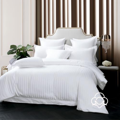 مفارش فندقي قطن مزدوج مع الحشوة القابلة للنزع - 9...