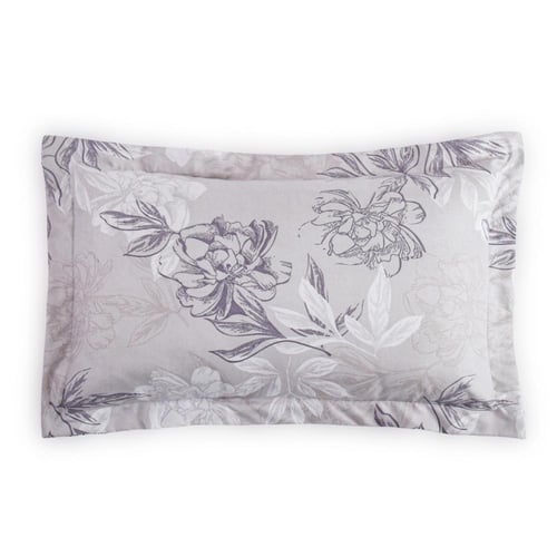 مفرش صيفي مزدوج - 8 قطع - سلسلة سيلين - رمادي فاتح