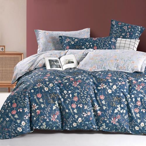 مفارش صيفية قطن مفرد ونص - 4 قطع - سلسلة سيلينا -...