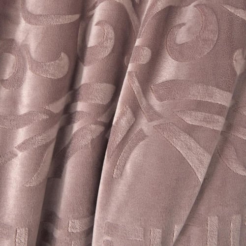 مفرش مخمل مفرد - 5 قطع - سلسلة لامورا - رمادي بنفس...