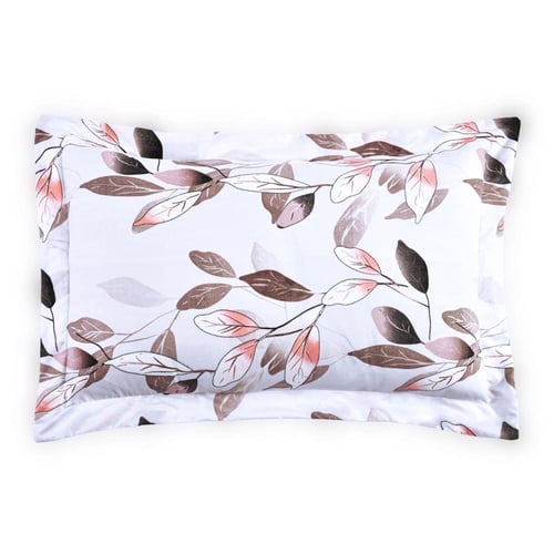 مفرش صيفي مفرد ونص - 4 قطع - سلسلة سيلين - وردي فا...