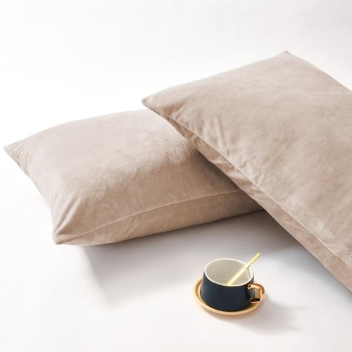 مفرش مفرد مخمل - 5 قطع - سلسلة لامورا - بنفسجي جمل...