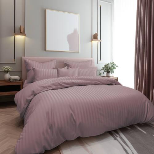 مفرش فندقي مفرد 5 قطعة - حشوة قابلة للنزع - رمادي...