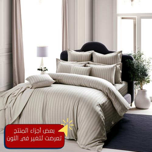 مفارش فندقي قطن مزدوج مع الحشوة القابلة للنزع - 9...