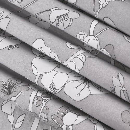 مفرش صيفي مفرد - 4 قطع - سلسلة سيلين - رمادي متوسط