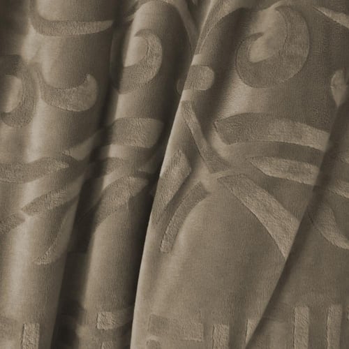 مفرش مفرد ونص مخمل - 5 قطع - سلسلة لامورا - رمادي...