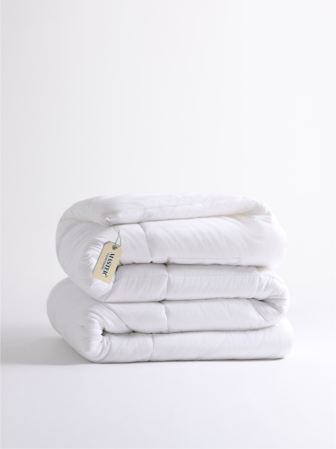 حشوة مفارش مقاس مفرد ونص - أبيض