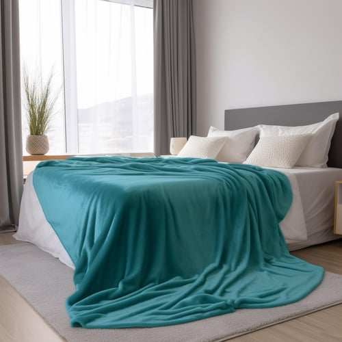 بطانية مخمل خفيفة نفر 230 × 170 - سلسلة رواء - أزر...