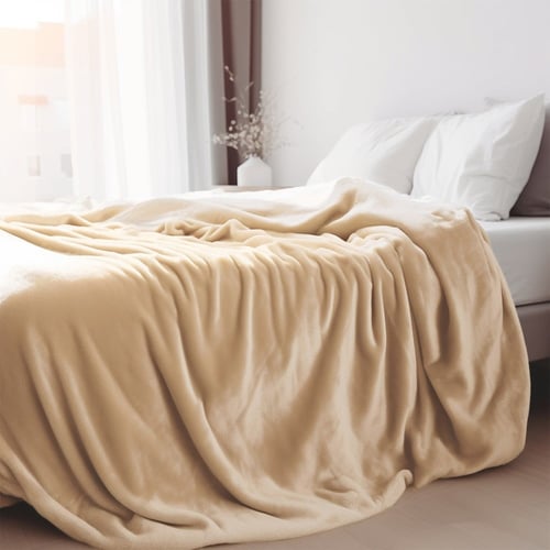 بطانية مخمل خفيفة نفر 230 × 170 - سلسلة رواء - جمل