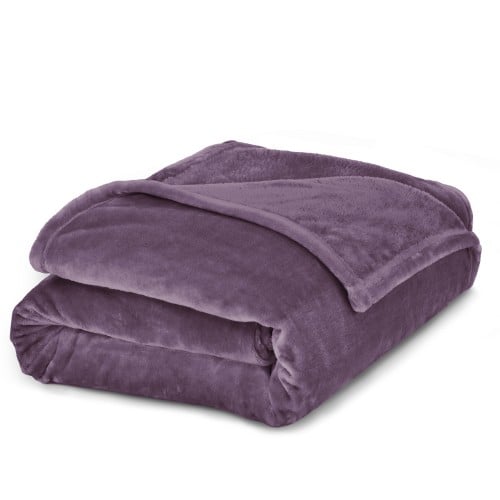 بطانية مخمل خفيفة نفر 230 × 170 - سلسلة رواء - بنف...