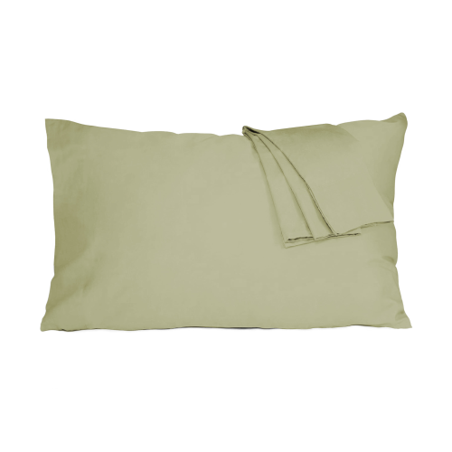 طقم بيت مخدة قطن - 2 قطع - أخضر فاتح