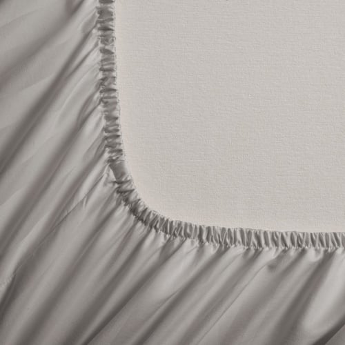 طقم شراشف فندقية مزدوج - 3 قطع - رمادي