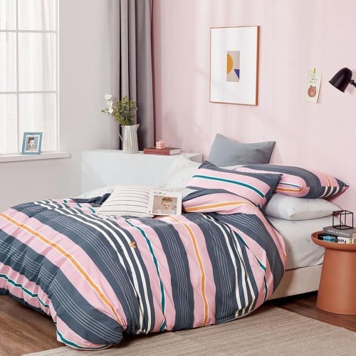 مفارش صيفية قطن مفرد ونص - 4 قطع - سلسلة سيلينا