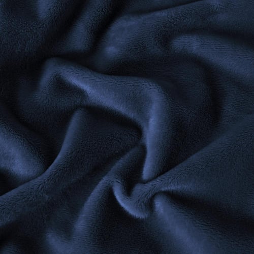 طقم بيت مخدة مخملي - 2 قطع - أزرق داكن