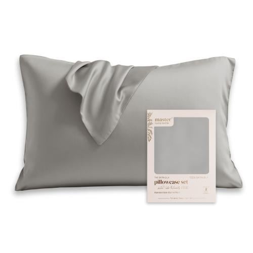 طقم بيت مخدة ستان - 2 قطع - هاربور غراي