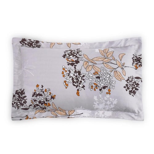 مفرش صيفي مفرد - 4 قطع - سلسلة سيلين - رمادي فاتح