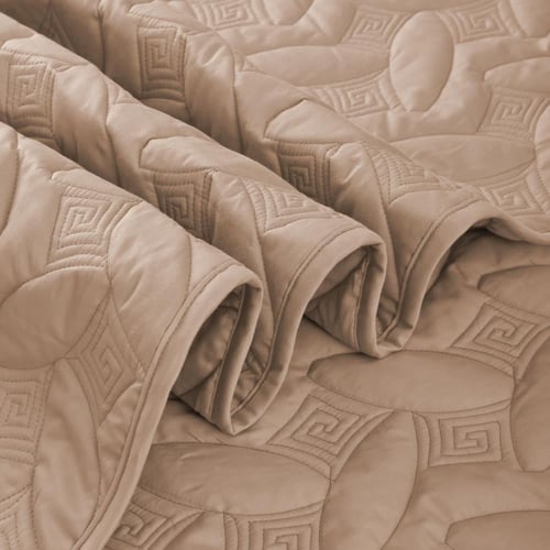 مفرش مضغوط قطن مفرد - 3 قطع - سلسلة ألبيانا - رماد...