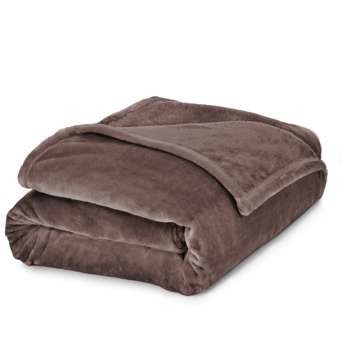 بطانية مخمل خفيفة نفر 230 × 170 - سلسلة رواء - بني