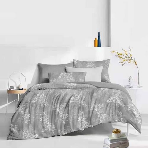 مفرش صيفي مفرد - 4 قطع - سلسلة ميلان - رمادي