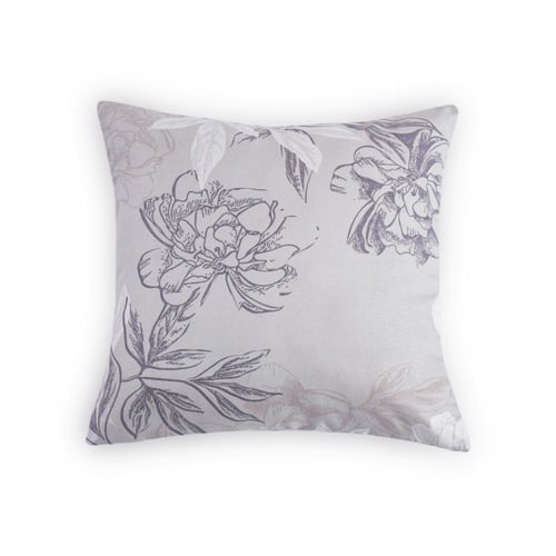 مفرش صيفي مزدوج - 8 قطع - سلسلة سيلين - رمادي فاتح