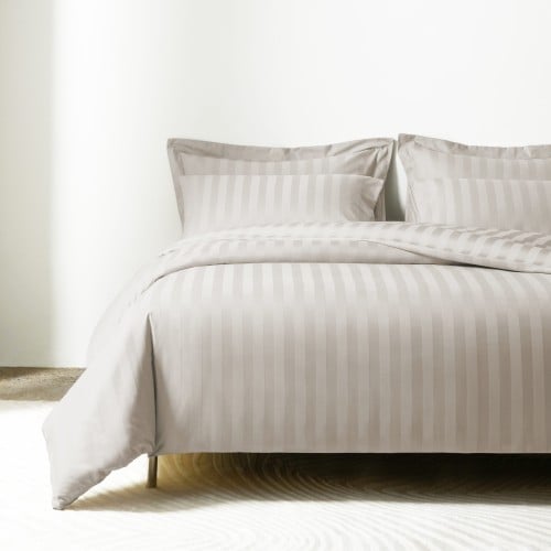 تلبيسة لحاف قطن مزدوج - 240 غرزة - 6 قطع - الرمادي...