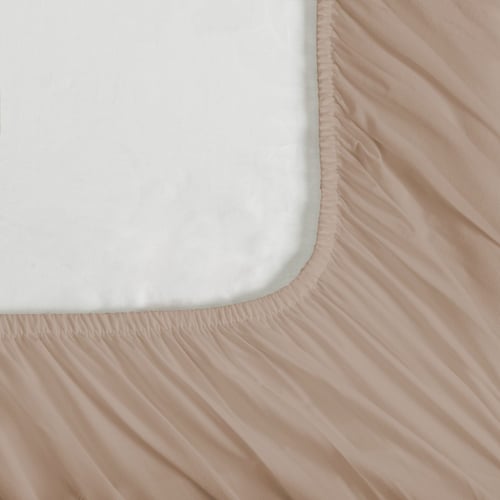 طقم شراشف قطن مفرد - 2 قطع - رمادي فاتح بنفسجي