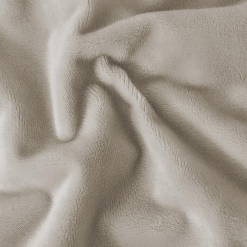 طقم شراشف مخملي ذو وجه واحد مزدوج - 3 قطع - رمادي...