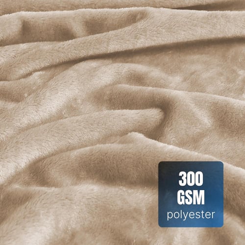 طقم شراشف مخملي ذو وجهين مفرد - 2 قطع - جمل