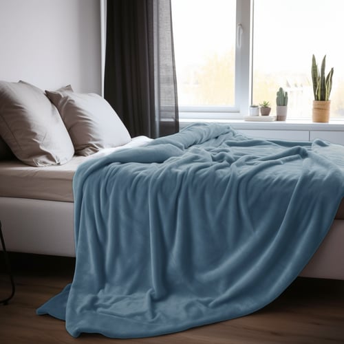 بطانية مخمل خفيفة نفرين 260 × 240 - سلسلة رواء - أ...