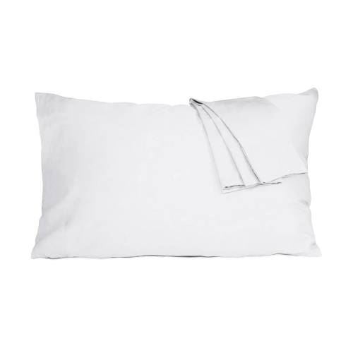 طقم بيت مخدة قطن - 2 قطع - أبيض
