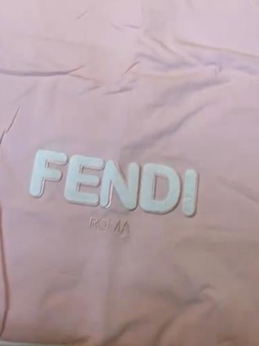 Fendi blanket with bag brand