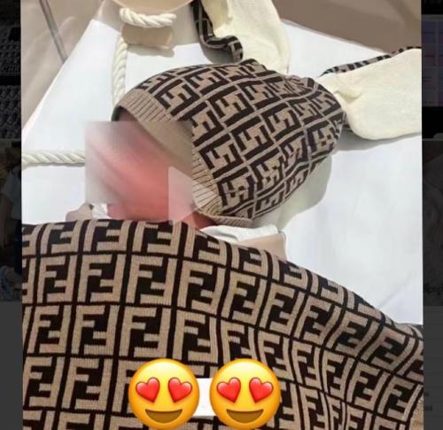 Fendi blanket with a hat