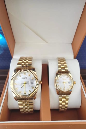طقم ساعة رجالي نسائي ماركة FLEND من متجر جوهره