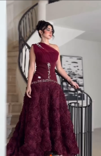 فستان سهره اللون عودي باربي اصلي درجه اولى بتطريز...