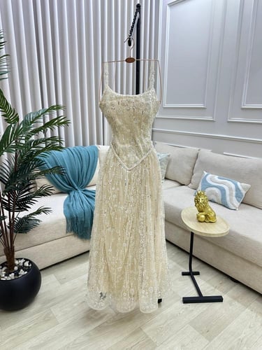 فستان سهره تفاحي اخضر من متجر جوهره AT MN D
