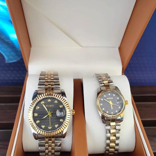 طقم ساعة رجالي نسائي ماركة FLEND من متجر جوهره